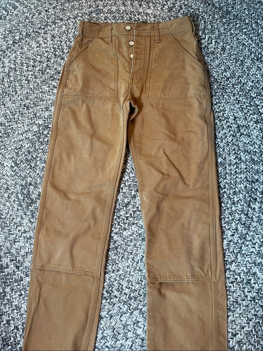 Topo Designs Tan Straight-Leg Work Pants